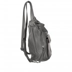 Rucksack / Beuteltasche Dunkelgrau, Farbe: grau, Marke: Hausfelder Manufaktur, EAN: 4065646003149, Abmessungen in cm: 29.5x32x14, Bild 3 von 10