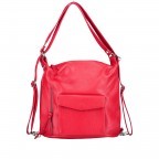 Rucksack / Beuteltasche Rot, Farbe: rot/weinrot, Marke: Hausfelder Manufaktur, EAN: 4065646003163, Abmessungen in cm: 29.5x32x14, Bild 1 von 10