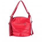 Rucksack / Beuteltasche Rot, Farbe: rot/weinrot, Marke: Hausfelder Manufaktur, EAN: 4065646003163, Abmessungen in cm: 29.5x32x14, Bild 4 von 10