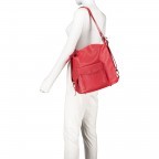 Rucksack / Beuteltasche Rot, Farbe: rot/weinrot, Marke: Hausfelder Manufaktur, EAN: 4065646003163, Abmessungen in cm: 29.5x32x14, Bild 7 von 10