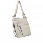 Rucksack / Beuteltasche Hellgrau, Farbe: grau, Marke: Hausfelder Manufaktur, EAN: 4065646003187, Abmessungen in cm: 29.5x32x14, Bild 2 von 10