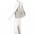 Rucksack / Beuteltasche Hellgrau, Farbe: grau, Marke: Hausfelder Manufaktur, EAN: 4065646003187, Abmessungen in cm: 29.5x32x14, Bild 6 von 10