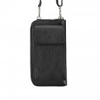 Handytasche mit Schulterriemen Schwarz, Farbe: schwarz, Marke: Hausfelder Manufaktur, Abmessungen in cm: 11x20x5.5, Bild 1 von 10