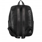 Rucksack Hyde Park Backpack SVZ Black, Farbe: schwarz, Marke: Strellson, EAN: 4053533807611, Abmessungen in cm: 28x40x12, Bild 4 von 9