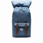 Rucksack Little America Volumen 23 Liter Blue Mirage Crosshatch, Farbe: blau/petrol, Marke: Herschel, EAN: 0828432372126, Abmessungen in cm: 28x50x17, Bild 4 von 4