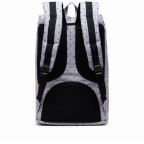 Rucksack Little America Medium Rubber Straps Volumen 14 Liter Polka Dot Crosshatch Grey Black, Farbe: grau, Marke: Herschel, EAN: 0828432372911, Abmessungen in cm: 28x43x12, Bild 3 von 5