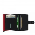 Geldbörse Miniwallet Matte Black Red, Farbe: rot/weinrot, Marke: Secrid, EAN: 8718215287247, Abmessungen in cm: 6.8x10.2x2.1, Bild 3 von 4