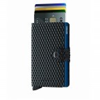 Geldbörse Miniwallet Cubic Black Blue, Farbe: blau/petrol, Marke: Secrid, EAN: 8718215285960, Abmessungen in cm: 6.8x10.2x2.1, Bild 4 von 4