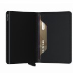 Geldbörse Slimwallet Soft Touch vegan Black, Farbe: schwarz, Marke: Secrid, EAN: 8718215287605, Abmessungen in cm: 6.8x10.2x1.6, Bild 4 von 5