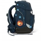 Schulranzen Cubo Galaxy Glow Edition Set 5-teilig KoBärnikus Glow, Farbe: blau/petrol, Marke: Ergobag, EAN: 4057081077366, Abmessungen in cm: 25x40x20, Bild 4 von 7