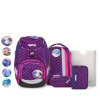 Schulranzen Pack Lumi Edition Set 6-teilig PerlentauchBär, Farbe: flieder/lila, Marke: Ergobag, EAN: 4057081077038, Abmessungen in cm: 25x35x22, Bild 1 von 7