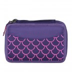 Stiftetui Maxi Mäppchen Lumi Edition Set 40-teilig PerlentauchBär, Farbe: flieder/lila, Marke: Ergobag, EAN: 4057081200122, Abmessungen in cm: 20.5x13.5x6.5, Bild 2 von 4
