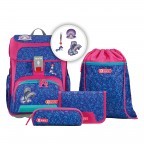 Schulranzen Cloud Set 5-teilig Happy Dolphins, Farbe: rosa/pink, Marke: Step by Step, EAN: 4047443408228, Abmessungen in cm: 28x37.5x20, Bild 1 von 14