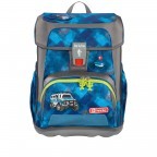 Schulranzen Cloud Set 5-teilig City Cops, Farbe: blau/petrol, Marke: Step by Step, EAN: 4047443416377, Abmessungen in cm: 28x37.5x20, Bild 2 von 15