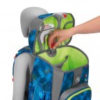 Schulranzen Cloud Set 5-teilig City Cops, Farbe: blau/petrol, Marke: Step by Step, EAN: 4047443416377, Abmessungen in cm: 28x37.5x20, Bild 9 von 15