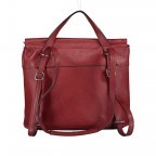 Rucksack / Beuteltasche Dollaro Rot, Farbe: rot/weinrot, Marke: Hausfelder Manufaktur, EAN: 4065646003231, Bild 5 von 12