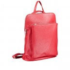 Rucksack / Umhängetasche Dollaro Rot, Farbe: rot/weinrot, Marke: Hausfelder Manufaktur, EAN: 4065646003033, Abmessungen in cm: 29x38x11, Bild 2 von 8