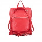 Rucksack / Umhängetasche Dollaro Rot, Farbe: rot/weinrot, Marke: Hausfelder Manufaktur, EAN: 4065646003033, Abmessungen in cm: 29x38x11, Bild 4 von 8