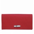 Geldbörse Roseau HPN-3146 Rot, Farbe: rot/weinrot, Marke: Longchamp, EAN: 3597921843580, Abmessungen in cm: 19.5x10x3.5, Bild 1 von 2