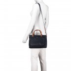 Handtasche Nylon Cornflower Elvira SHZ Nightblue, Farbe: blau/petrol, Marke: Joop!, EAN: 4053533801404, Abmessungen in cm: 27x21x12, Bild 4 von 8