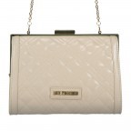 Abendtasche Quilted Avorio, Farbe: beige, Marke: Love Moschino, EAN: 8059826084314, Abmessungen in cm: 21x14x6, Bild 1 von 6