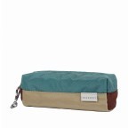 Schlampermäppchen Pen Case Glossy Blocking Series Beige Teal, Farbe: beige, Marke: Doughnut, EAN: 4895222503493, Abmessungen in cm: 18x6.5x5.5, Bild 2 von 4
