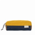 Schlampermäppchen Pen Case Glossy Blocking Series Navy Mastard, Farbe: blau/petrol, Marke: Doughnut, EAN: 4895222503509, Abmessungen in cm: 18x6.5x5.5, Bild 1 von 4