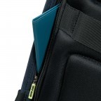 Rucksack Securipak Laptop Backpack 15.6 Zoll mit USB-Anschluss Eclipse Blue, Farbe: blau/petrol, Marke: Samsonite, EAN: 5400520023087, Abmessungen in cm: 30x44x16, Bild 10 von 15