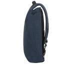 Rucksack Securipak Laptop Backpack 15.6 Zoll mit USB-Anschluss Eclipse Blue, Farbe: blau/petrol, Marke: Samsonite, EAN: 5400520023087, Abmessungen in cm: 30x44x16, Bild 4 von 15