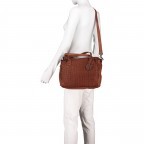 Handtasche Soft-Weaving Carolyn B3.9789 Charming Cognac, Farbe: cognac, Marke: Harbour 2nd, EAN: 4046478044364, Abmessungen in cm: 29x27x8.5, Bild 6 von 8