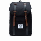 Rucksack Retreat Cotton Webbing Volumen 18 Liter Black Black Tan, Farbe: schwarz, Marke: Herschel, EAN: 0828432314362, Abmessungen in cm: 34x46x12, Bild 1 von 5