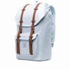 Rucksack Little America Volumen 23 Liter Ballad Blue Pastel Crosshatch, Farbe: blau/petrol, Marke: Herschel, EAN: 0828432391639, Abmessungen in cm: 28x50x17, Bild 2 von 4