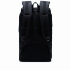 Rucksack Little America Cotton Webbing Volumen 23 Liter Black Black Tan, Farbe: schwarz, Marke: Herschel, EAN: 0828432314591, Abmessungen in cm: 28x50x17, Bild 3 von 5