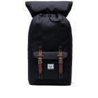 Rucksack Little America Cotton Webbing Volumen 23 Liter Black Black Tan, Farbe: schwarz, Marke: Herschel, EAN: 0828432314591, Abmessungen in cm: 28x50x17, Bild 5 von 5