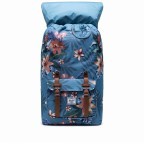 Rucksack Little America Volumen 23 Liter Summer Floral Heaven Blue, Farbe: bunt, Marke: Herschel, EAN: 0828432391660, Abmessungen in cm: 28x50x17, Bild 4 von 4