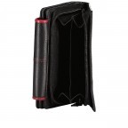 Geldbörse Multicolor Schwarz Rot, Farbe: rot/weinrot, Marke: Hausfelder Manufaktur, EAN: 4039584251818, Abmessungen in cm: 14.7x10.5x3.5, Bild 5 von 5