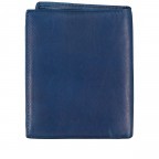 Geldbörse New Vintage Blau, Farbe: blau/petrol, Marke: Hausfelder Manufaktur, EAN: 4039584037955, Abmessungen in cm: 9.5x12x2, Bild 3 von 4