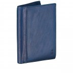 Geldbörse New Vintage Blau, Farbe: blau/petrol, Marke: Hausfelder Manufaktur, EAN: 4039584037955, Abmessungen in cm: 9.5x12x2, Bild 2 von 4