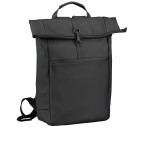 Rucksack Rolltop Black, Farbe: schwarz, Marke: Jost, EAN: 4025307767568, Abmessungen in cm: 30x44x10, Bild 2 von 6