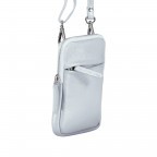 Handytasche Nappa mit Schulterriemen Hellblau, Farbe: blau/petrol, Marke: Hausfelder Manufaktur, EAN: 4251672754999, Abmessungen in cm: 10x17x1.5, Bild 2 von 7