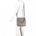 Beuteltasche Nappa Grau, Farbe: grau, Marke: Hausfelder Manufaktur, EAN: 4251672755064, Abmessungen in cm: 25.5x27x13.5, Bild 5 von 10