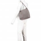 Beuteltasche Nappa Grau, Farbe: grau, Marke: Hausfelder Manufaktur, EAN: 4251672755064, Abmessungen in cm: 25.5x27x13.5, Bild 6 von 10