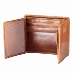 Geldbörse Amra Folkland Cognac, Farbe: cognac, Marke: Hausfelder Manufaktur, EAN: 4251672750014, Abmessungen in cm: 11x9.5x2, Bild 5 von 5