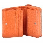 Geldbörse Amra Bradley mit RFID-Schutz Orange, Farbe: orange, Marke: Hausfelder Manufaktur, EAN: 4251672748325, Abmessungen in cm: 9x11x3, Bild 4 von 5