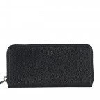 Geldbörse Amra Bradley mit RFID-Funktion Schwarz, Farbe: schwarz, Marke: Hausfelder Manufaktur, EAN: 4251672748431, Abmessungen in cm: 19x9.5x2, Bild 1 von 5
