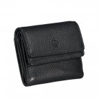 Geldbörse Amra Bradley mit RFID-Schutz Schwarz, Farbe: schwarz, Marke: Hausfelder Manufaktur, EAN: 4251672748493, Abmessungen in cm: 10.5x8.5x3, Bild 2 von 5