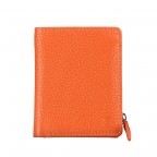 Geldbörse Amra Bradley mit RFID-Schutz Orange, Farbe: orange, Marke: Hausfelder Manufaktur, EAN: 4251672748547, Abmessungen in cm: 8.5x10.5x1.5, Bild 1 von 5