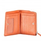 Geldbörse Amra Bradley mit RFID-Funktion Orange, Farbe: orange, Marke: Hausfelder Manufaktur, EAN: 4251672748639, Abmessungen in cm: 9.5x12.5x1.5, Bild 4 von 5