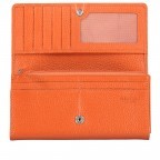 Geldbörse Amra Bradley mit RFID-Funktion Orange, Farbe: orange, Marke: Hausfelder Manufaktur, EAN: 4251672748714, Abmessungen in cm: 19x9.5x2.5, Bild 4 von 5