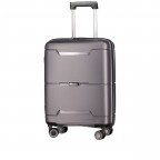 Koffer PP20 innerhalb der IATA-Norm 55 cm Grey Metallic, Farbe: grau, Marke: Franky, EAN: 4251672758270, Abmessungen in cm: 39.5x55x20, Bild 2 von 10